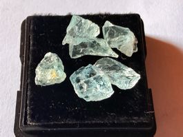 Aquamarin Rohsteine, 5.80 ct. Edelstein-Qualität, Top!