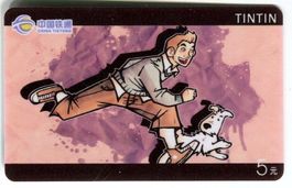 Telefonkarte "Tintin".