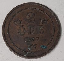 2 ÖRE / SCHWEDEN 1897