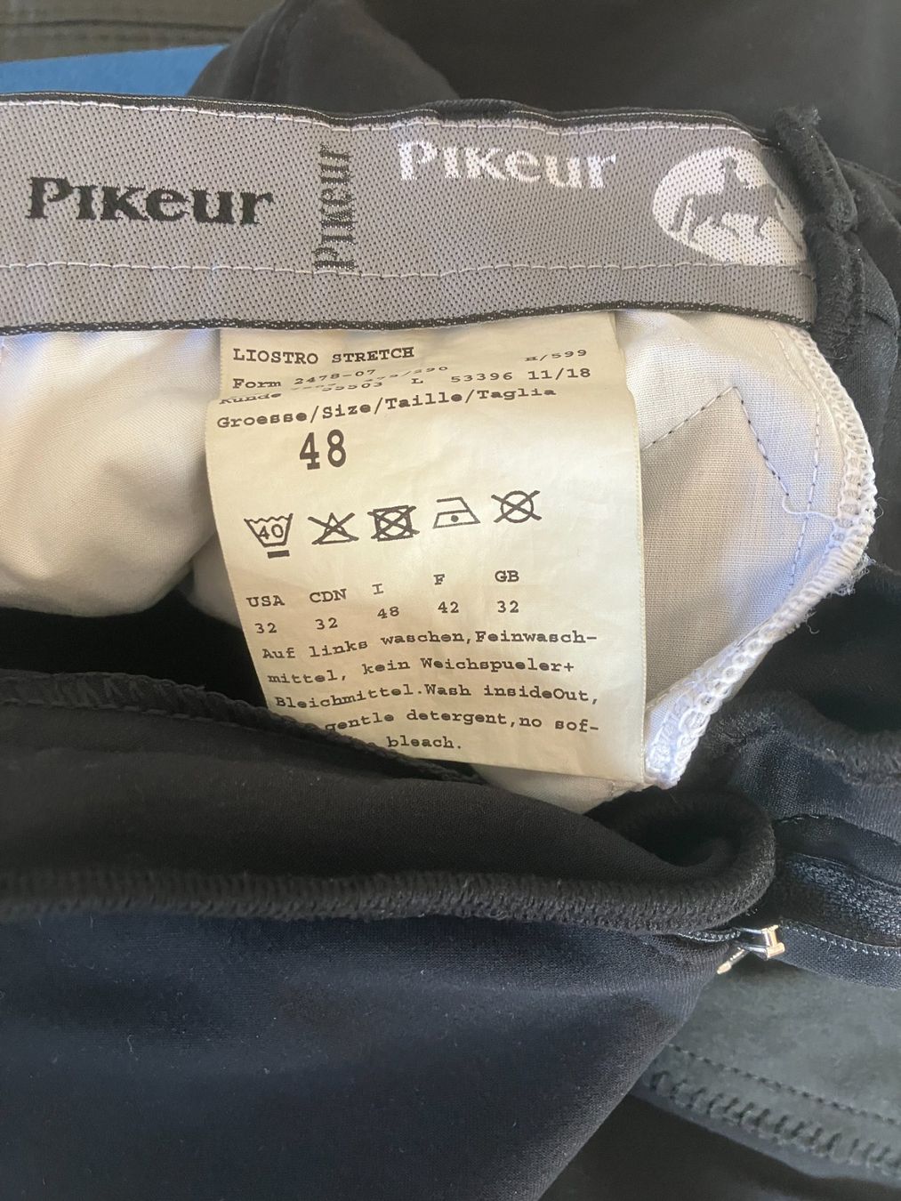 Pikeur Pantaloni: Reithose Pikeur schwarz (Herren) – Usato da Lenk im Simmental venduto da Jrg7410 1