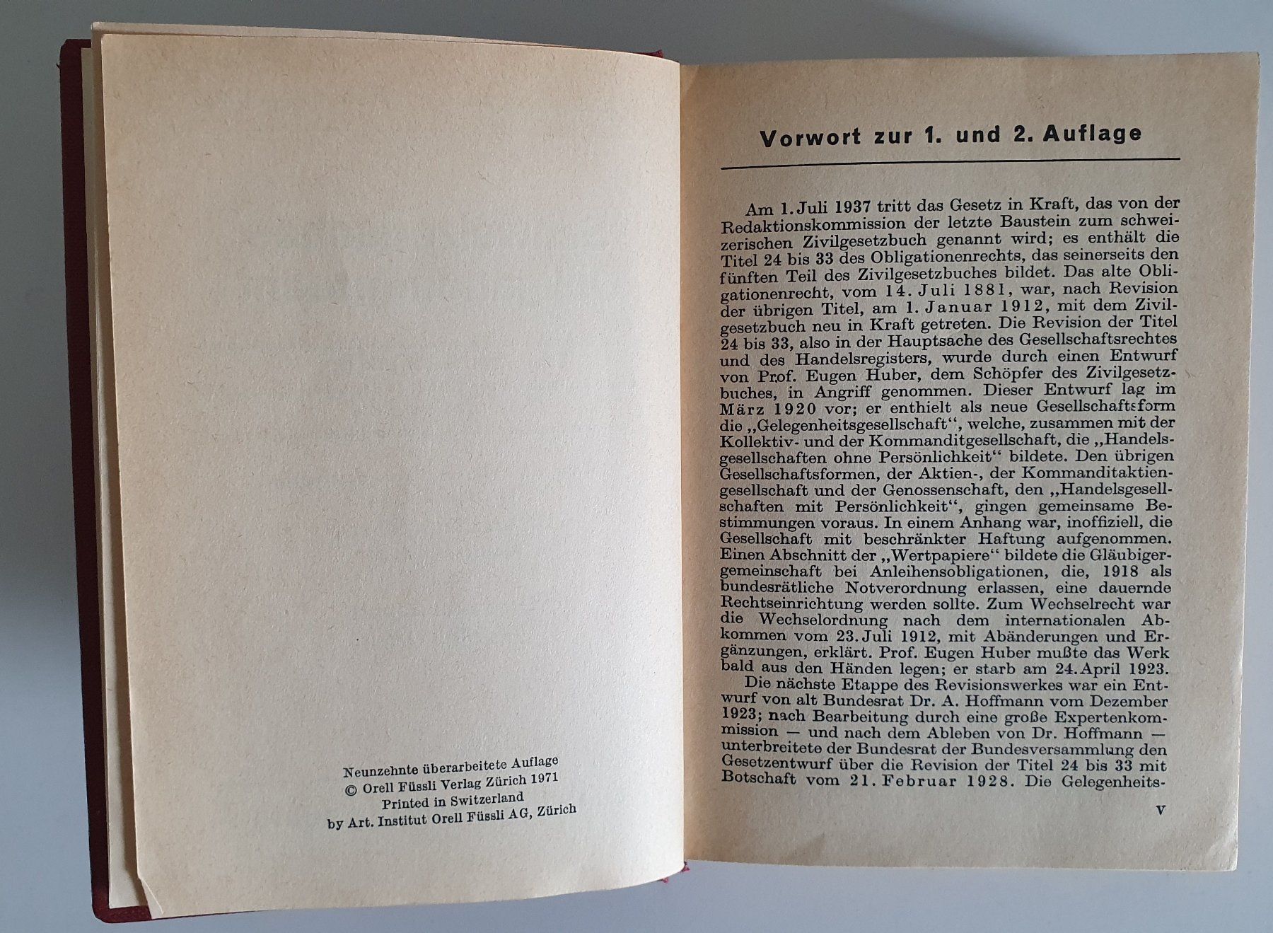 Libri: OR Schweizeres Obligationenrecht 1971 – Usato da Giswil venduto da online-Brockenhaus 4