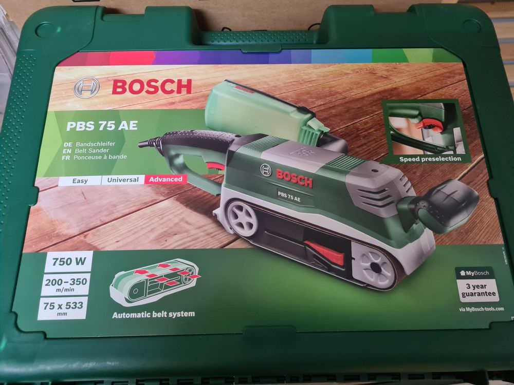 Ponceuse à bande 75 x 533 mm 750W PBS 75 AE Bosch