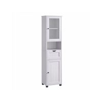 Badezimmerschrank Hochschrank Glastür platzsparend KALORA