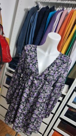 H&M Gefütterte Blumenkleid - Gr. XS Top Zustand