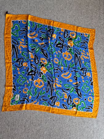 Yves Saint Laurent Silk Scarf Foulard Seide