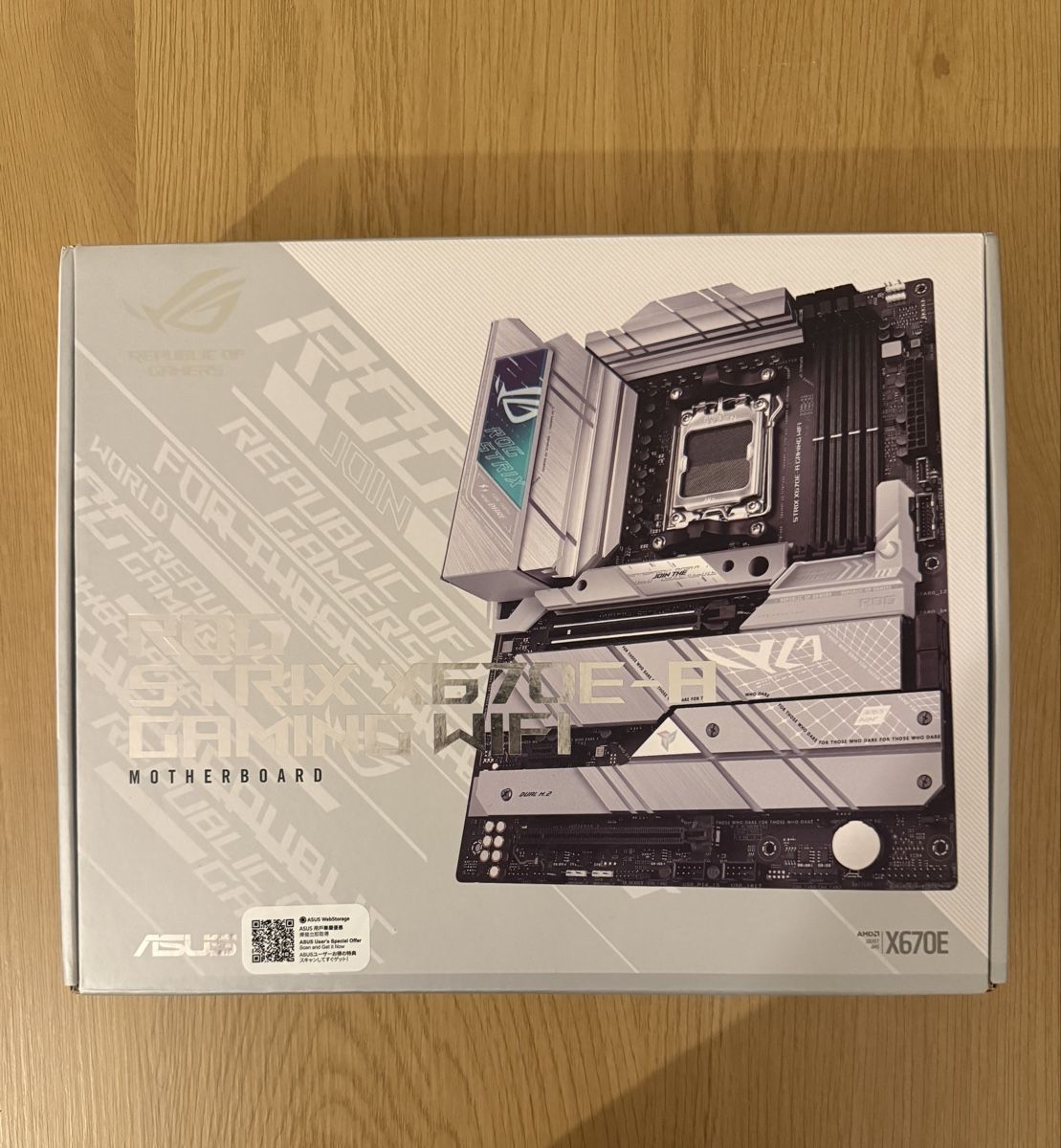 Componenti elettronici: ASUS ROG Strix X670E-A Gaming WiFi + Ryzen 9 7950X3D – Nuovo (secondo la descrizione) da Riehen venduto da k3mdo