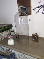 Glocke aus Glas, ca. 42 cm hoch, für Dekoration, Vintage 