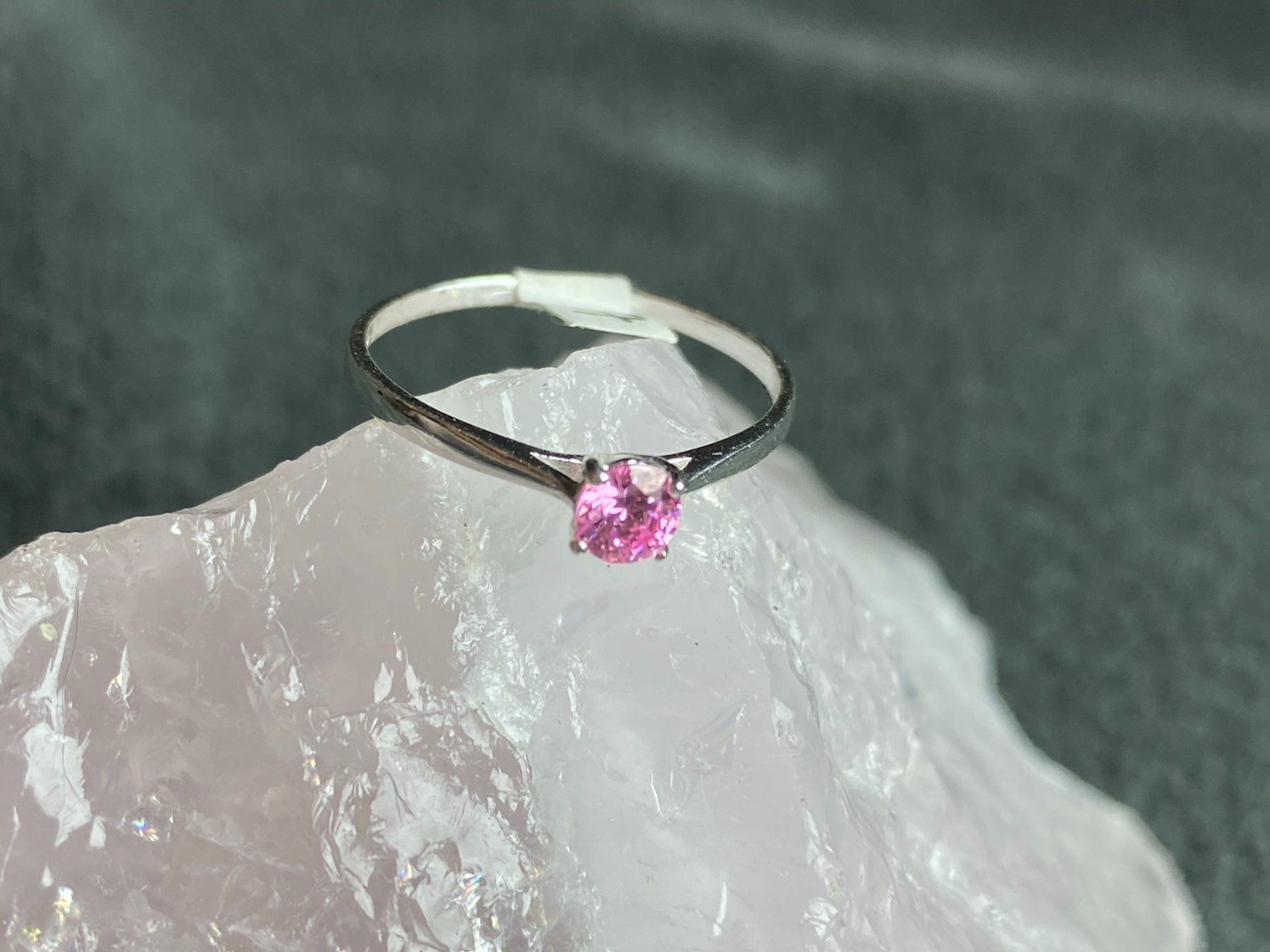 Anelli: Ring Silber 925 mit rosa Stein – Usato da Istighofen venduto da Ringparadies