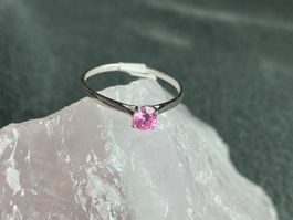 Ring Silber 925 mit rosa Stein