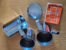 Cafetière Stella vintage en acier inoxydable pour 4/6 tas