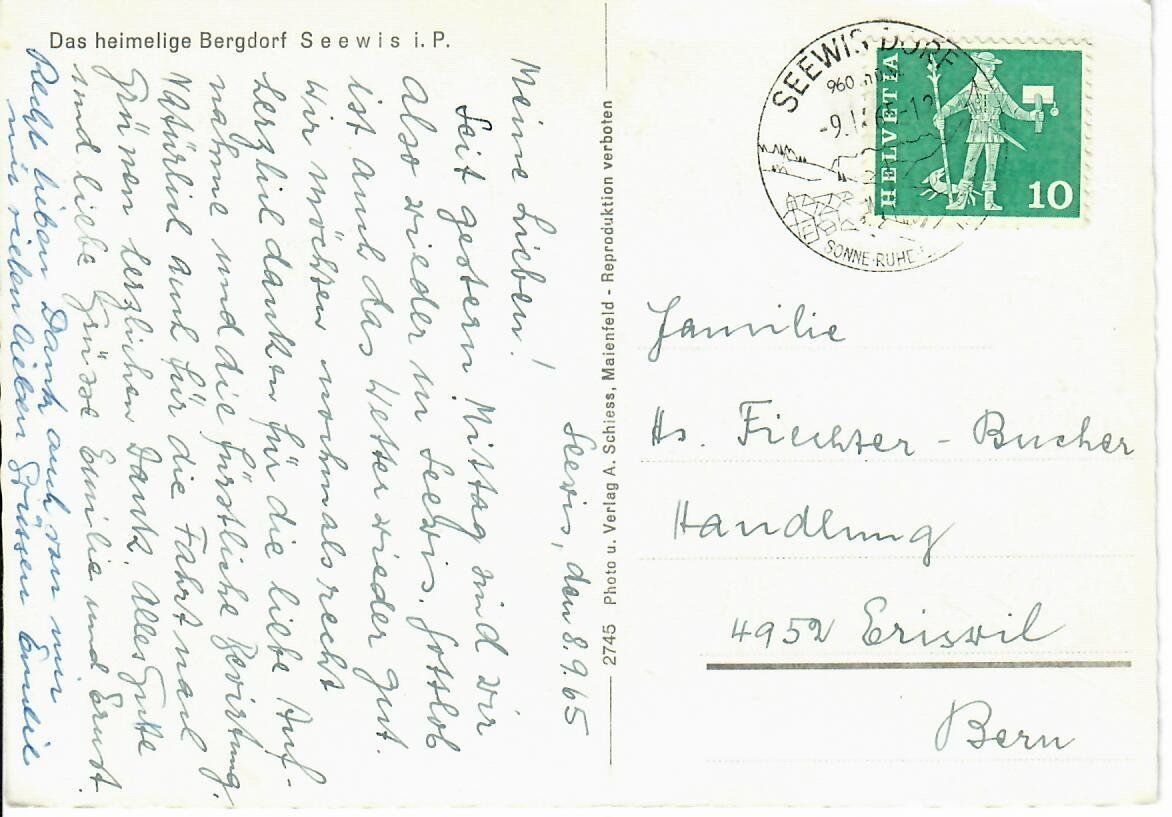 Cartes postales: Seewis – D'occasion à Hochdorf par Ziegel-16 1