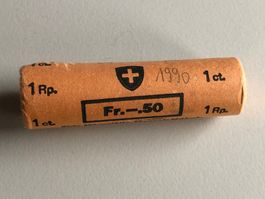 1 Rp. Originalrolle 1990  Gratis Versand
