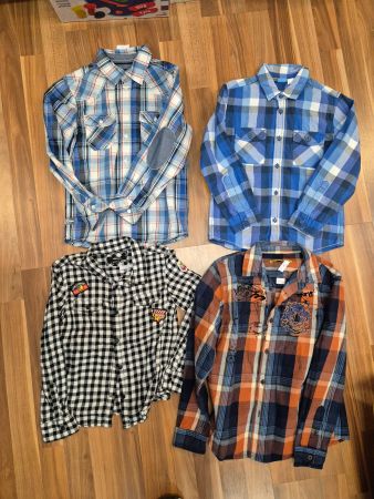 4 Hemden für Jungs, Grösse 128, Top Zustand, günstig! B30