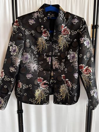 Veste chinoise brodée YA ZHENG – style asiatique traditionne