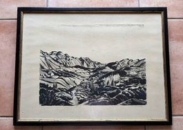 Lithographie de Victor Surbek (1885-1975)