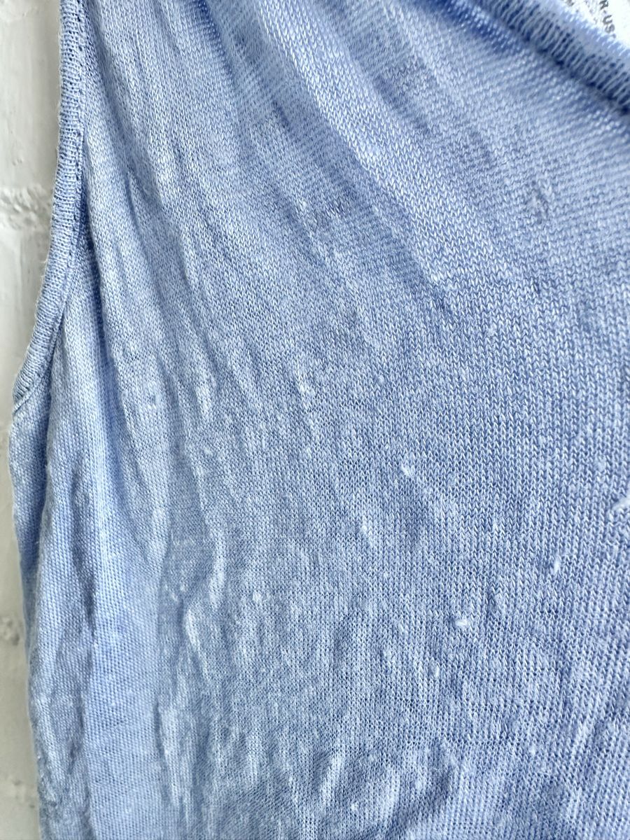 Mango Top: MANGO Leinen-Top in Hellblau / Gr. S – Usato da Bern venduto da Fraeuleinhonig 4