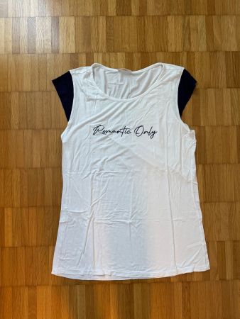 Sommerliches Shirt "Romantic Only" - Top Zustand! (M)