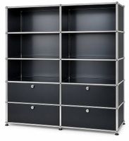 USM Haller Regal, schwarz, gebraucht