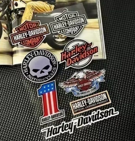 Sticker: 8 Stickers Harley-Davidson, neufs! 🇺🇸🦅💀🏍️J167 – Nuovo e nell'imballaggio originale da Allens venduto da MADE.IN.ROCK.N.ROLL