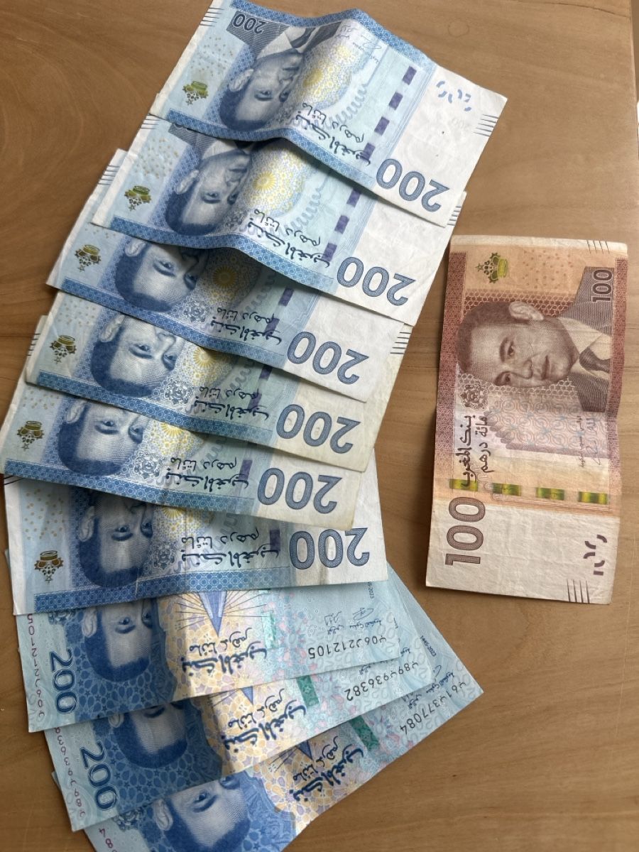 Banknoten: Marokkanische Dirham MAD – Gebraucht aus Brunnen von European0