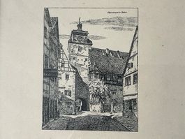 Rotenburg ob der Tauber 1925 Rarität Grillparzer Ästhetik