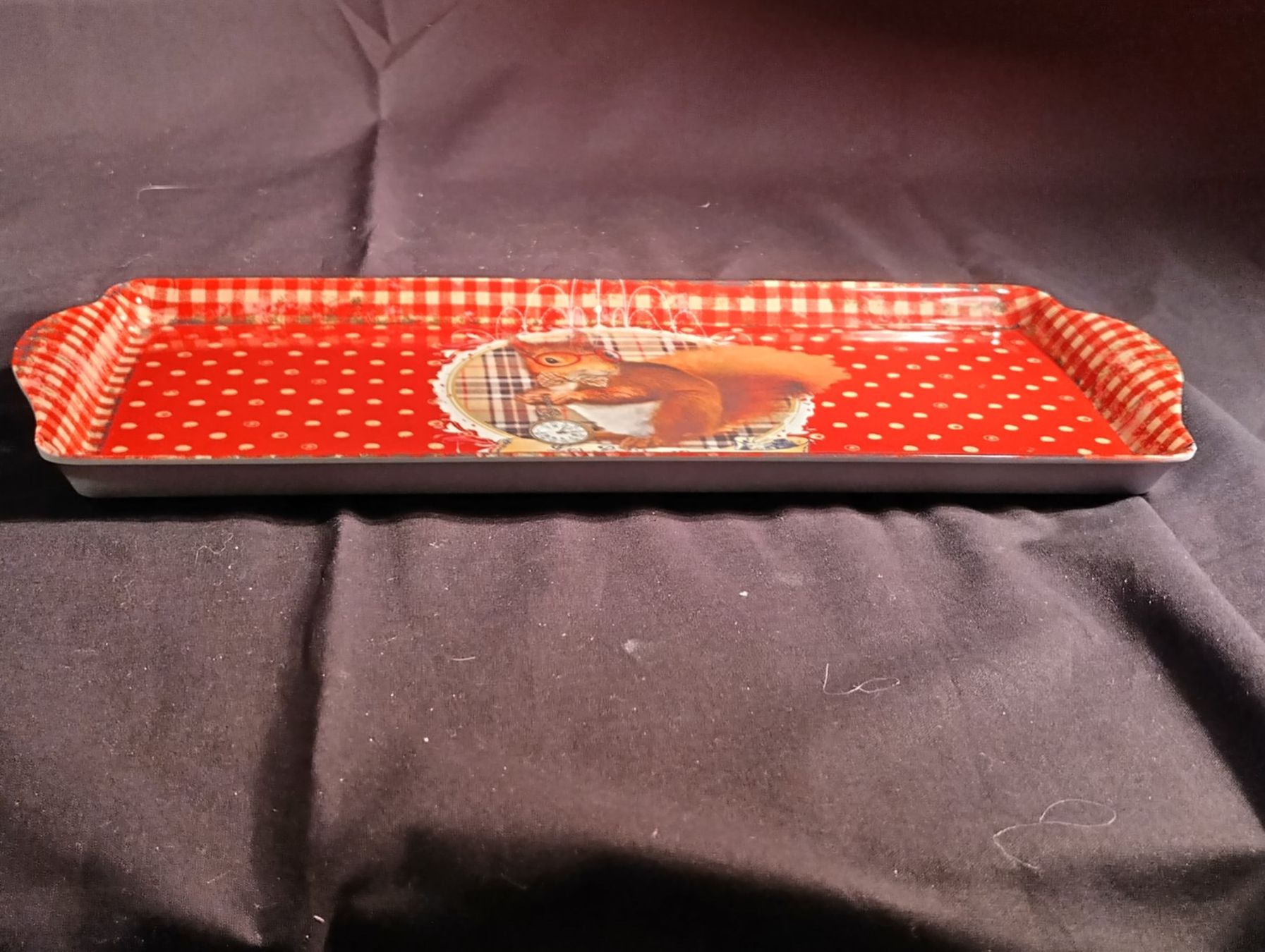 Servierplatten: Serviertableau, Eichhörnchen, L: 38cm – Gebraucht aus Bellach von JingleCherry 2