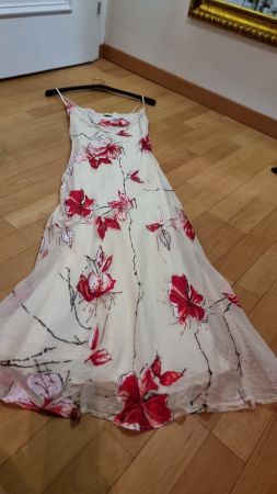 Blumen Maxikleid Gr.32 Seide, Boho ,  Ibiza Still