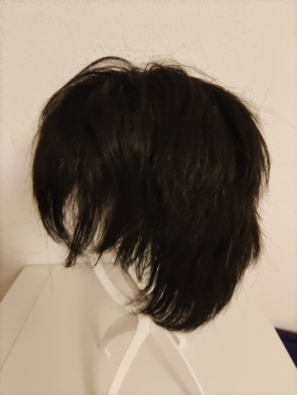 Parrucche: Black wig from human hair – Usato da Glis venduto da livespringly 2