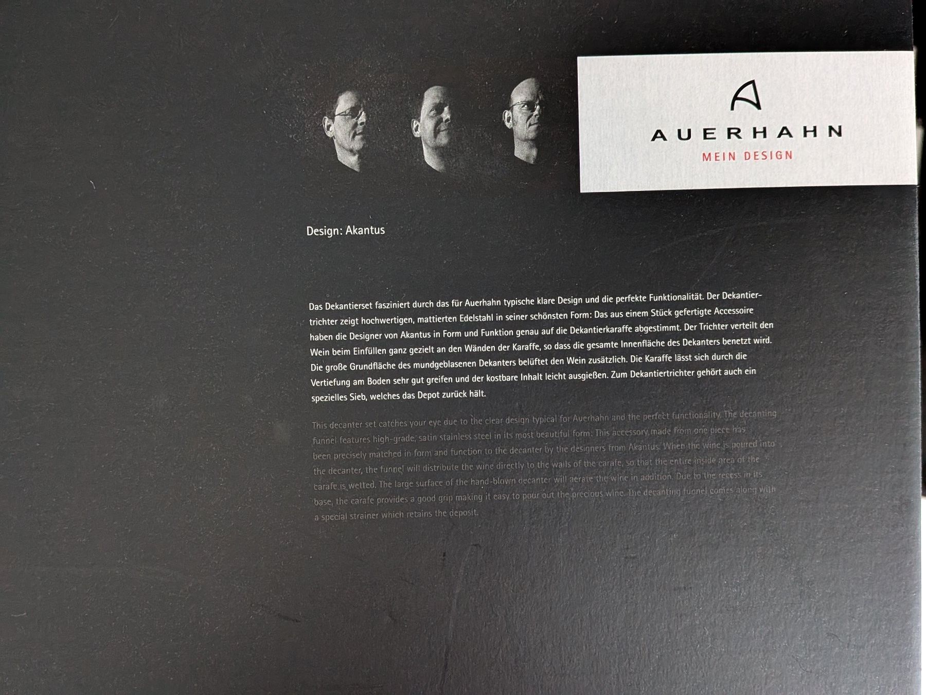 Karaffen: Dekantierkaraffe Auerhahn – Neu und originalverpackt aus Wädenswil von Mamacita60 3