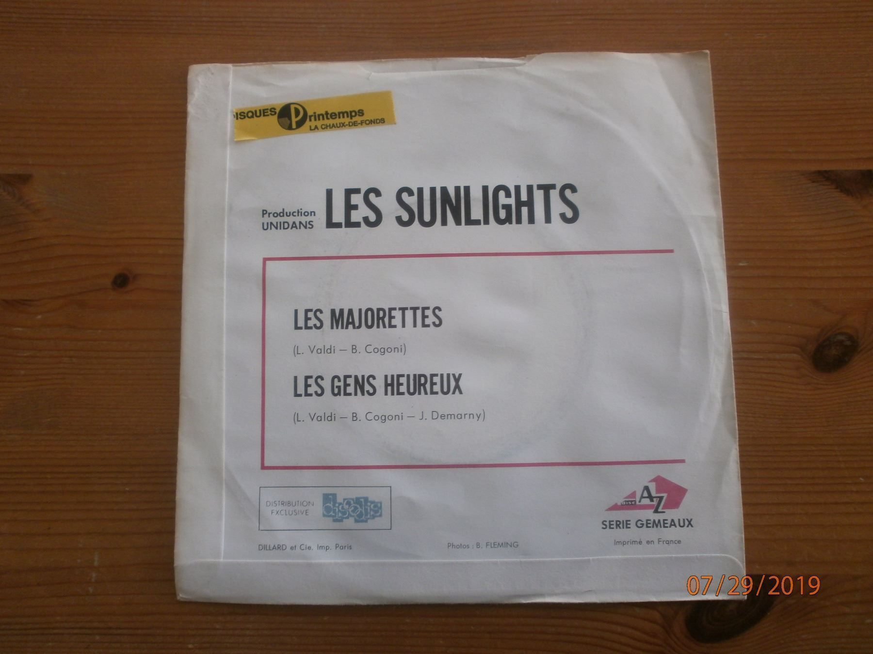 Schallplatten: Les Sunlights "Les Majorettes" 1968 – Gebraucht aus Sempach von Allmusic 1