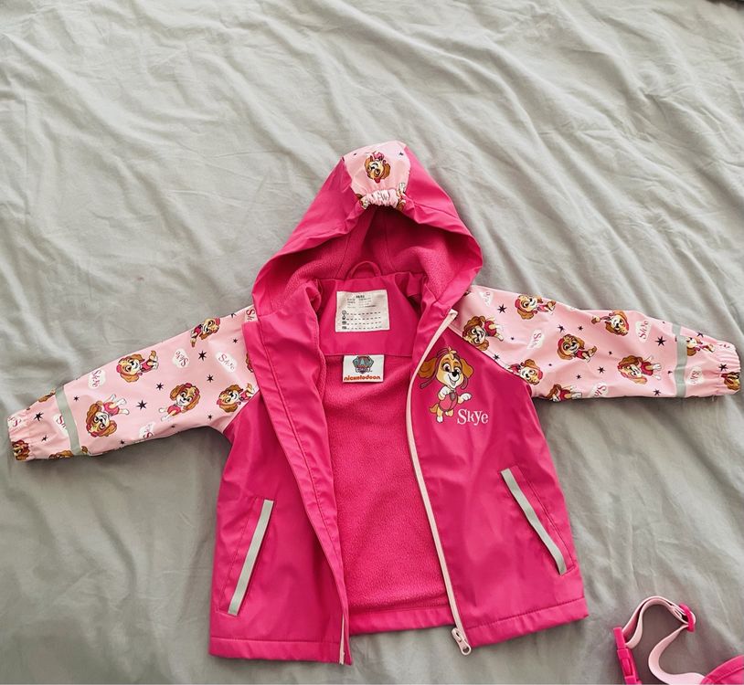 PAW PATROL Regenanzug Für Jungen – Matschanzug Mit Kapuze, Fleecefutter, Klettverschluss, Offizielles Merchandise Für Kleine Welpen-Fans