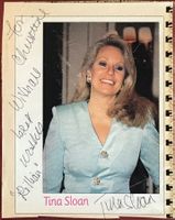 Tina Sloan Autogramm signiert Magazinbild 10x15cm