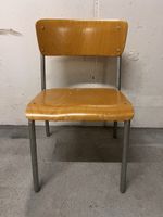 Stuhl Holz Metall Gebrauchter Zustand 50er 60er Jahre