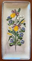 schöne Heimberg Keramik Platte signiert 31 x 15 cm