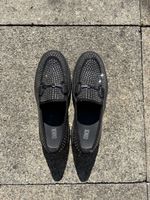 Oxmox Loafers mit Glitzersteinen