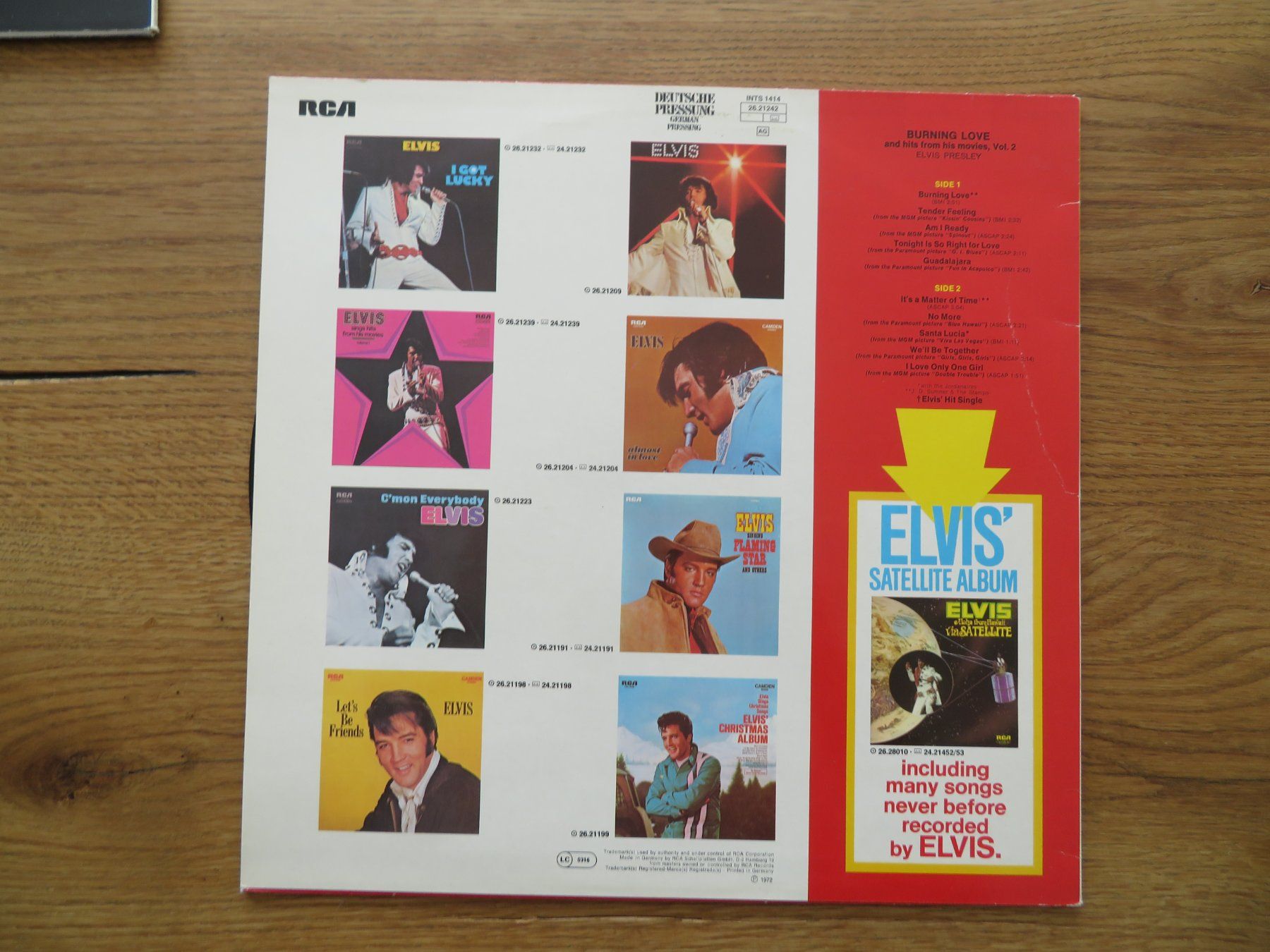 Dischi in vinile: Elvis LP Burning Love and hits RCA – Nuovo (secondo la descrizione) da Zürich venduto da max_cp5f 1
