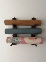 Yogamattenhalter aus Holz  Wandhalterung für Yogamatten