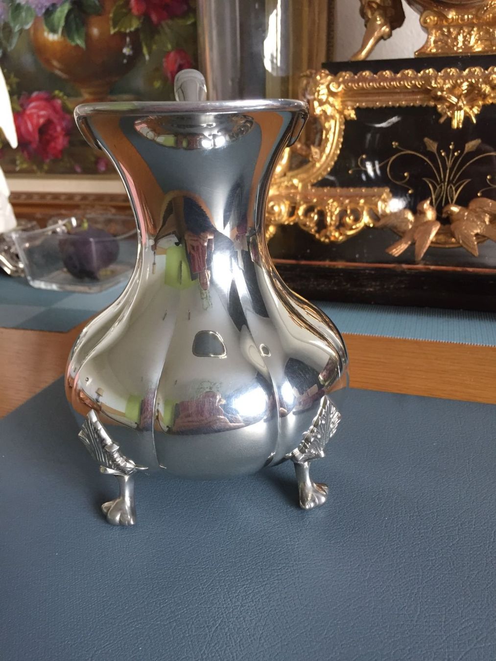 Caraffe: Karaffe Zinn versilbert – Usato da Winterthur venduto da Natastar 4