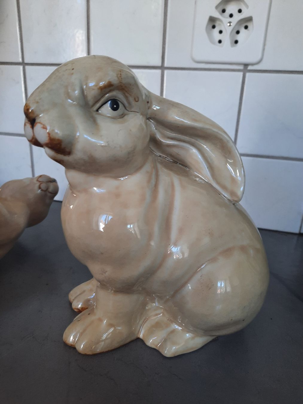 Alle Dekorationen: 2 LAPINS, en CÉRAMIQUE VERNISSÉE – Gebraucht aus Le Locle von marylise01 2