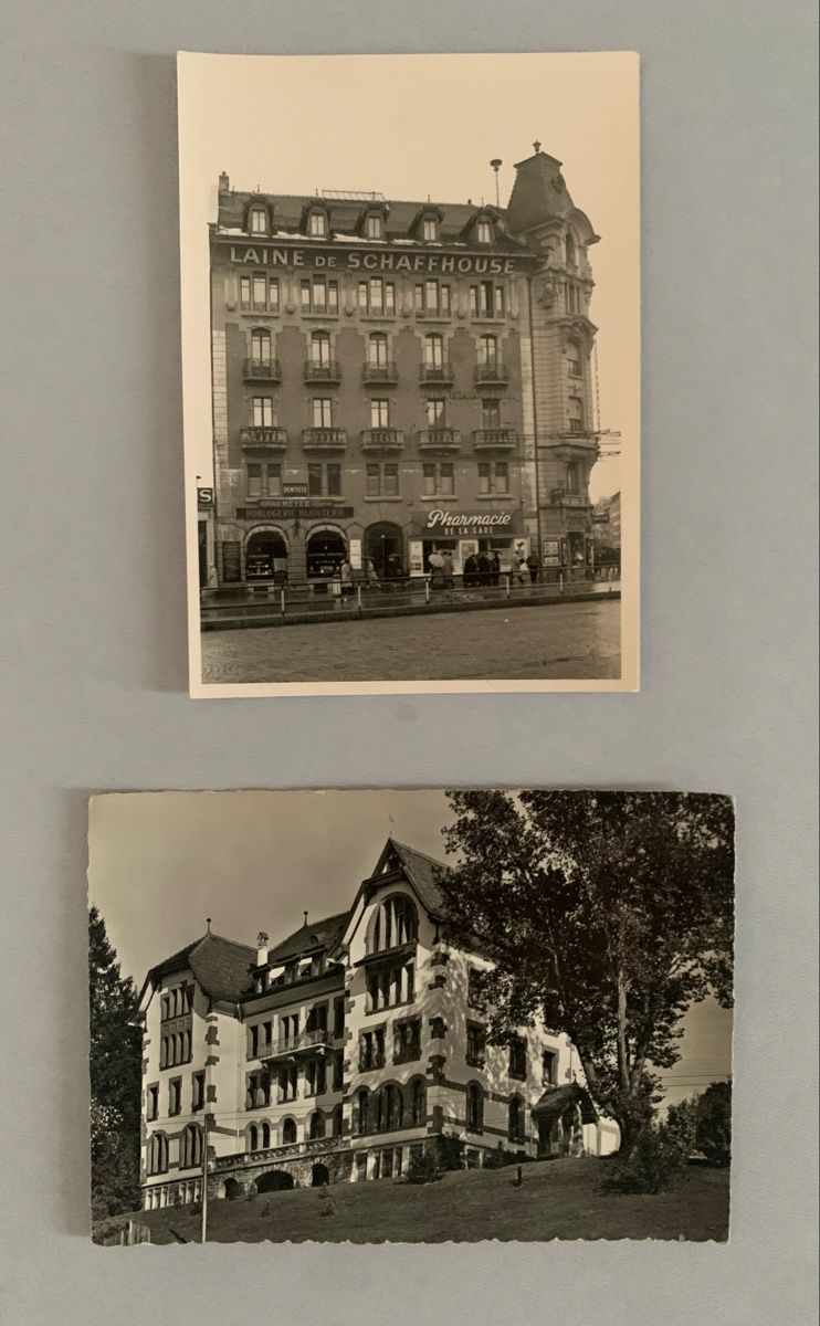 Ansichtskarten: Ansichtskarten Schweiz - Av. de la Gare & Villa Thérèse, FR – Gebraucht aus Düdingen von polytropon_5