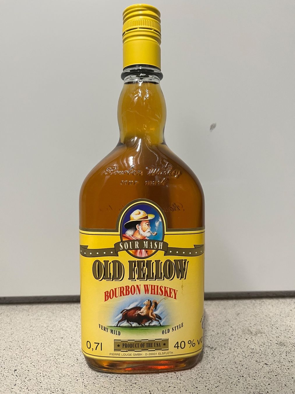 Bevande alcoliche: Old Fellow Sour Mash Bourbon – Nuovo e nell'imballaggio originale da Mönchaltorf venduto da Drammer