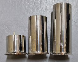 3er Set Kerzenständer aus Metall
