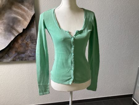 NILE Strickjacke Leinen Damen mint Gr. XS sehr guter Zustand
