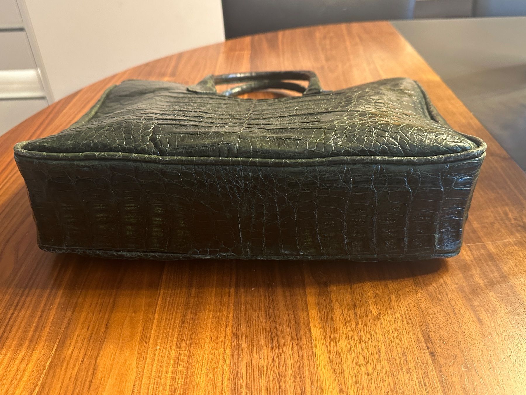 Borse da donna: Leder Handtasche aus Krokodil – Usato da Horgen venduto da Auction-Kings 3