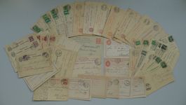 1871-1919, 50 uralte Ganzsachen (KARTEN) preiswertes "LOT"!