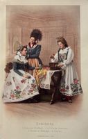 Chromolitho, Trachten, Domleschg
