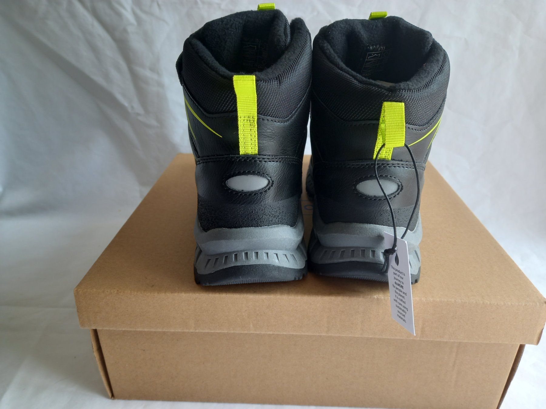 Schuhe für Jungen: Friboo Schnürschuhe Schwarz Gr.32 Neu mit Klett – Neu (gemäss Beschreibung) aus Schweizersholz von freyle1 3