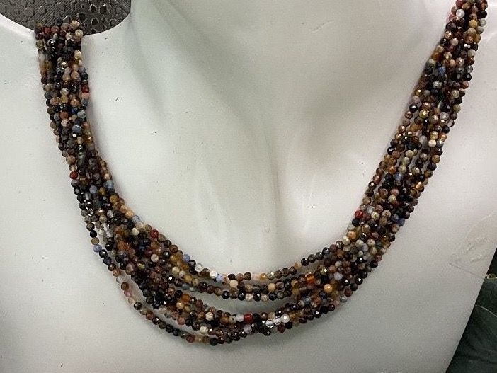 Catenine: Super Collier mit Achat und Süsswasserperlen – Nuovo (secondo la descrizione) da Luzern venduto da S.Kern01 3