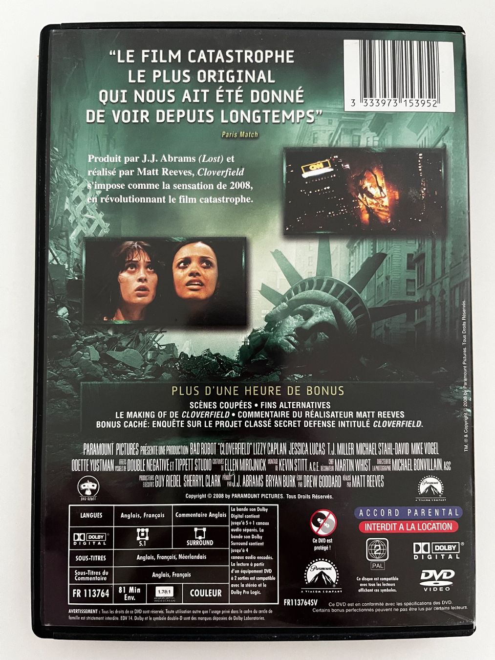 Alle DVDs: DVD Cloverfield – Gebraucht aus Veyrier von Deniro2 1