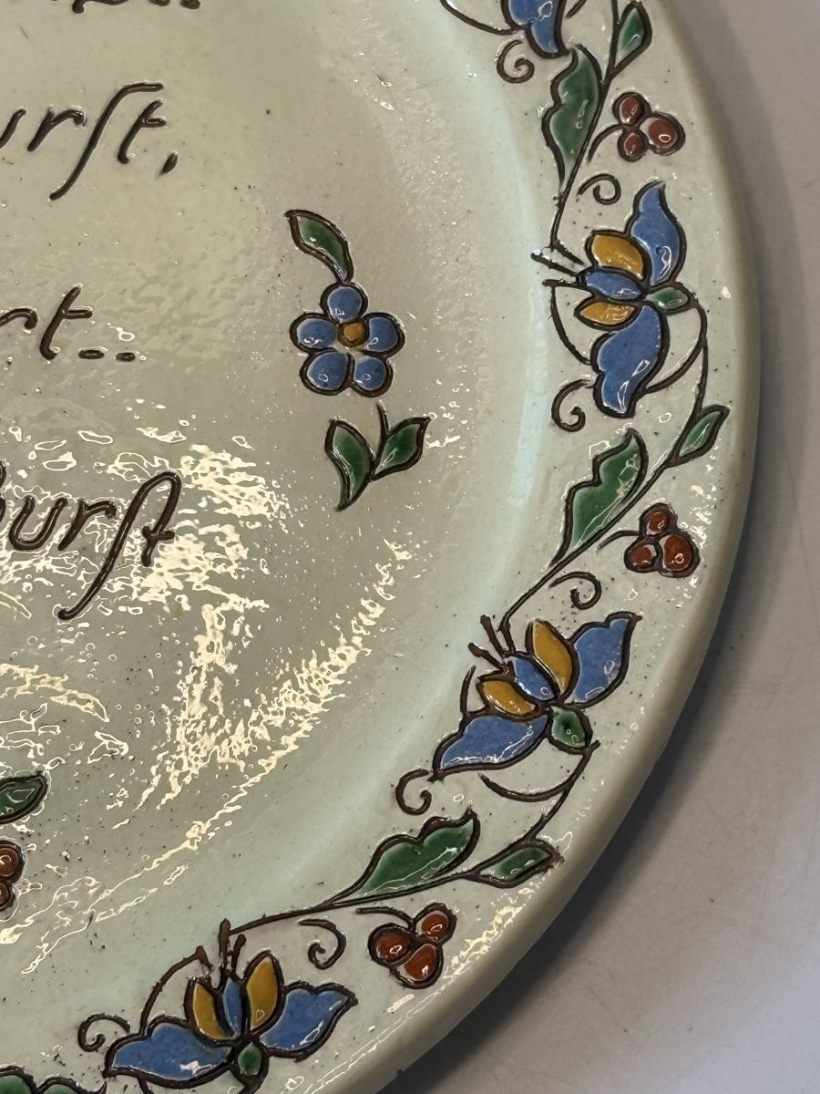 Piatti: Keramik Spruchteller Thoune Wanzenried 23 cm N02 – Usato da Grenchen venduto da swiss.antiques 3